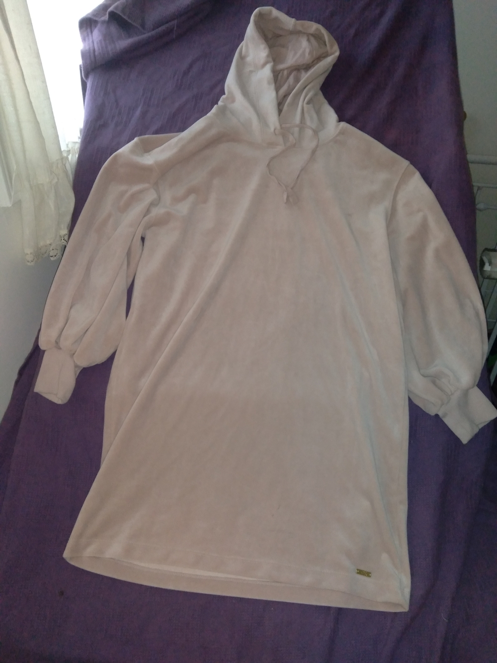 Dusty Pink Hoodie Dress
